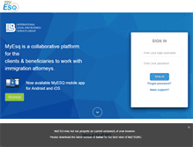 Tablet Screenshot of myesq.bizlegalservices.com